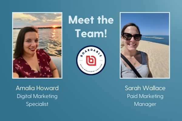 We added two great employees to the Boardable Marketing team, Amalia and Sarah.