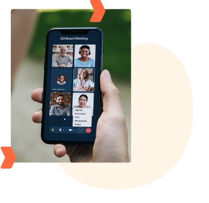 Photo of a meeting on Boardable mobile app
