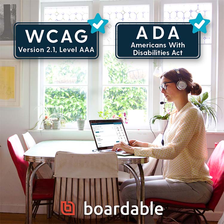 Boardable is the most accessibility-compliant board management software in market.