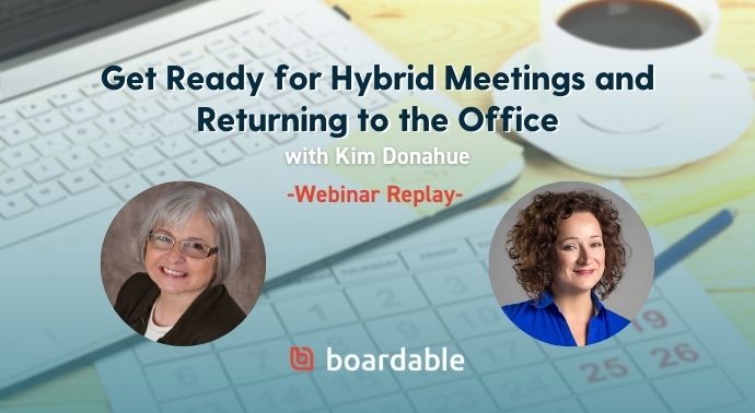 Learn how to prepare for hybrid meetings with attendees physically together and attending remotely in this free webinar replay.