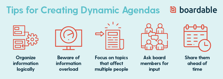 These tips will lead to better board meeting agendas.