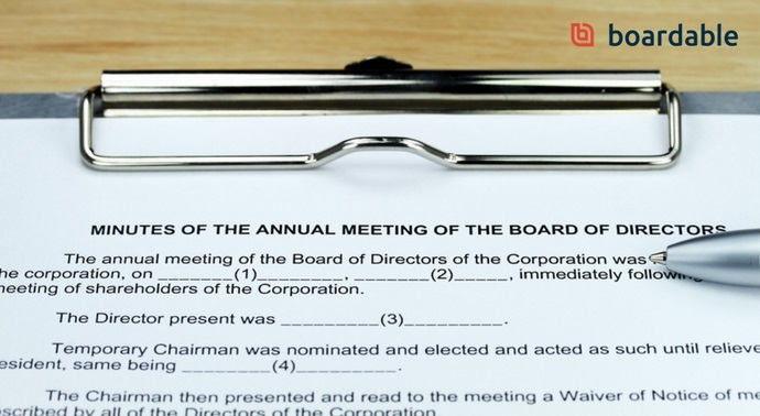 Board Meeting Minutes - Board of Directors - Boardable