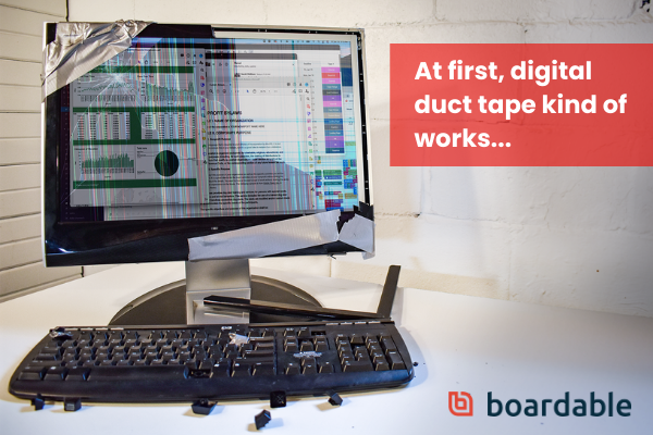 At first, digital duct tape kind of works...