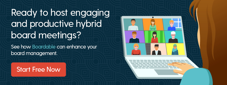 Get a free trial of Boardable to make the most of your hybrid board meetings.