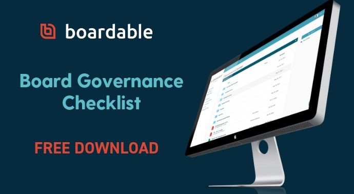 board governance checklist free download