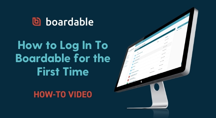 Video Tutorial - How to Log In To Boardable Board Software for the First Time