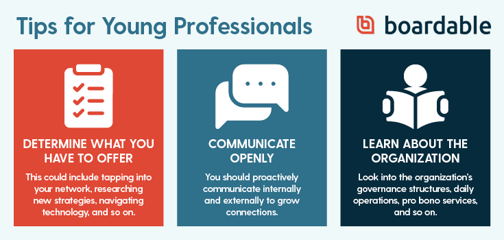 These best practices will set your young professionals board up for success.